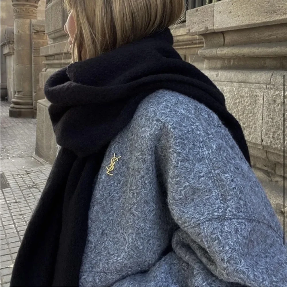Zara Textured Bomber Jacket - Grey - Picture 9 of 10